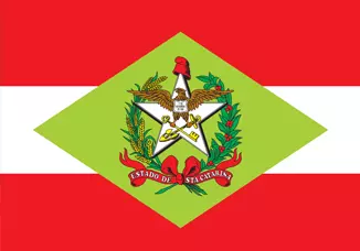 Bandeira estado Santa Catarina